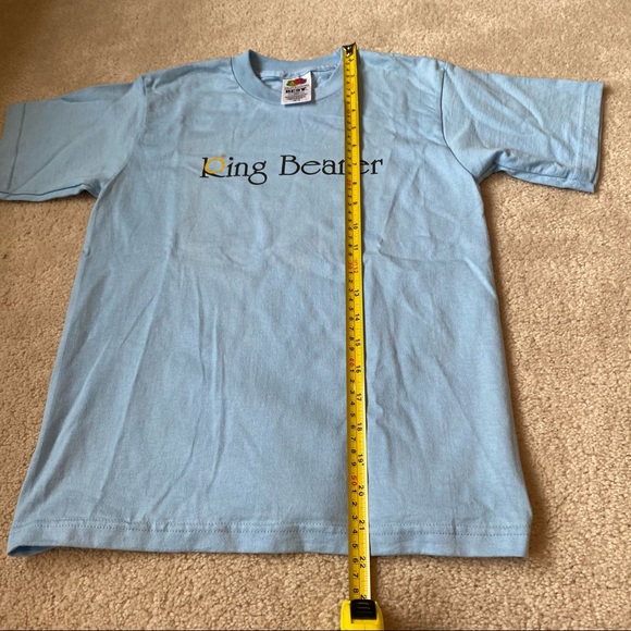 Wedding Ring Bearer Blue T-Shirt - Picture 6 of 9